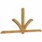 Ekena Millwork Redmond Rough Sawn Timber Gable Bracket, Western Red Cedar, 108"W x 45"H x 4"D x 4"F, 10/12 Pitch GBW108X45X0404RED00RWR - alternate 5